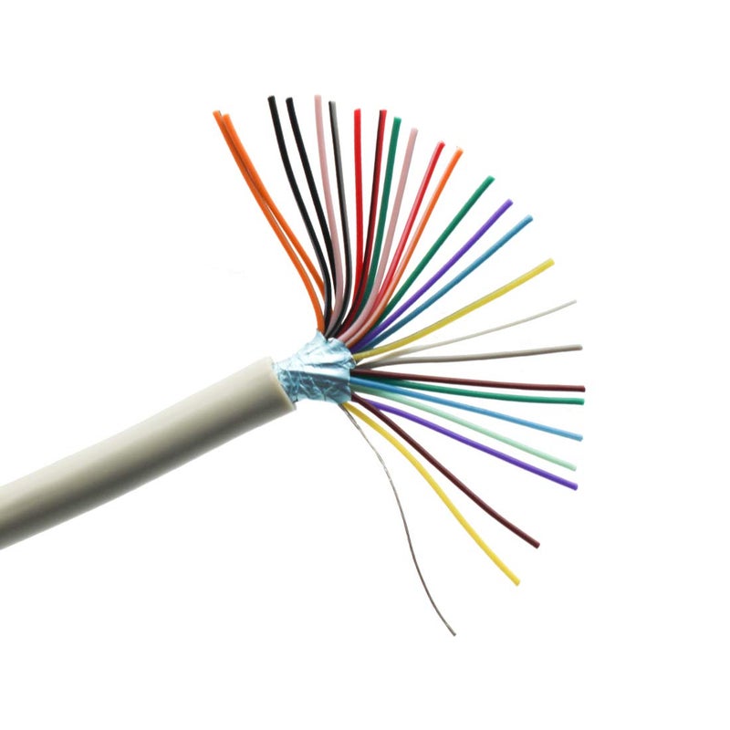 YIOVVOM 28 AWG 25/C CMP Plenum Rated Double Shielded Security RS232 Data Cable - 6.5 Feet - Use for DB25 Serial Adapters - Image 1